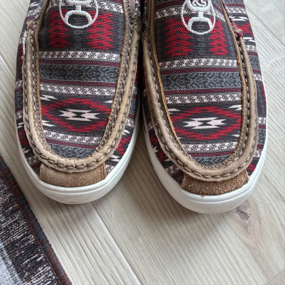 Twisted X Hooey Loper MHYC023 Nomad Multi Southwestern Aztec Slip On Shoes 8.5M